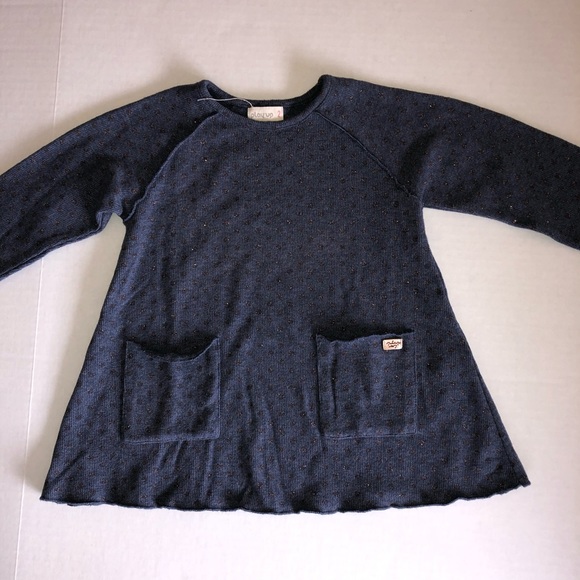 Play Up European Designer 2 Dress Polka Dots Navy - Picture 4 of 14